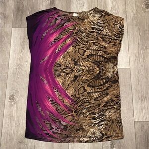 Sunflair Snakeskin Floral Semi Sheer Swim …